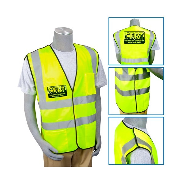 Propac Safety Vest, One Size Fits All, Neon, Natl Cert C9058-NEON CERT - main